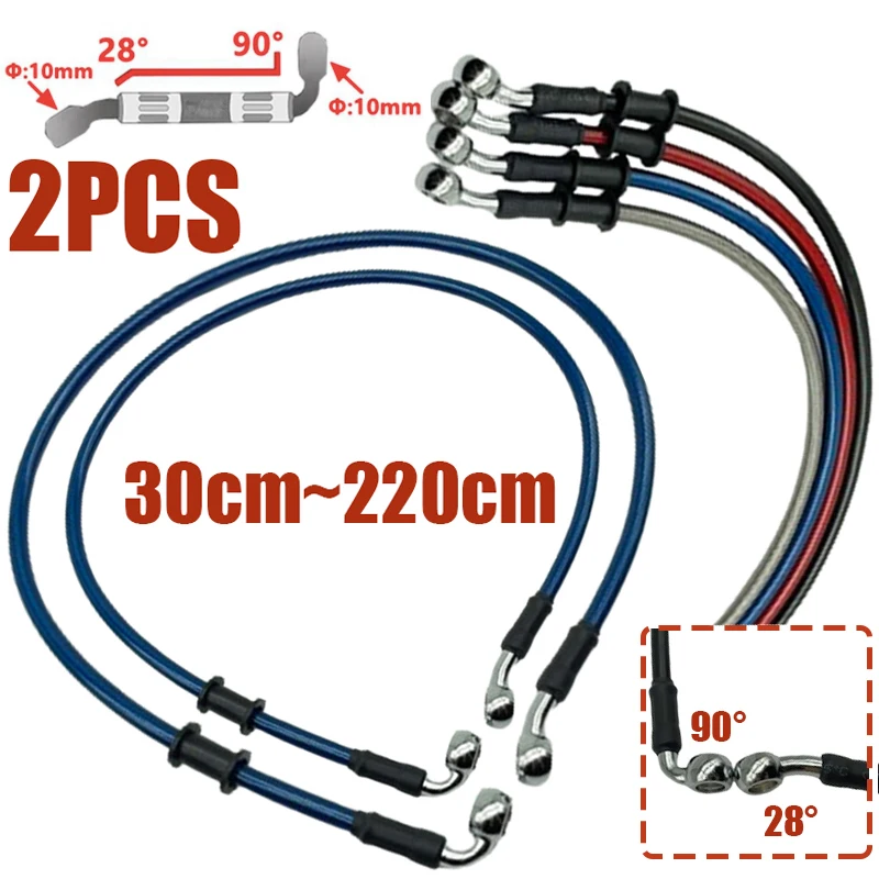 Motorcycle Brake Cable - 2X 10mm 28-90 Derece Motosiklet Dirt