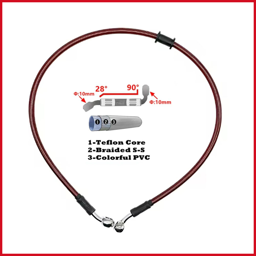 28-90 Derece 10mm Banjo 300mm  - Motorcycle Brake Cable incelemesi ve fiyatı