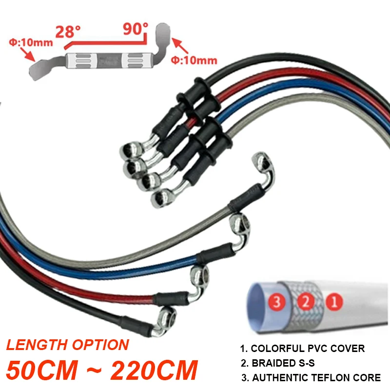 2X 10mm 28-90 Derece Motosikle - Motorcycle Brake Cable incelemesi ve fiyatı
